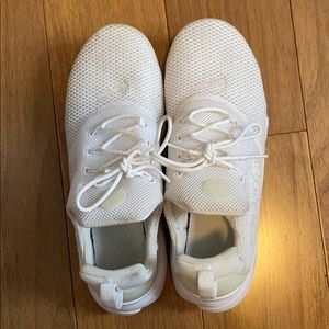 Size 8 White Bedazzled Nike Tennis Shoes